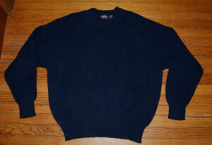 Vintage 80s 90s Towncraft Sweater Mens Size XL Blue Chunky Pullover